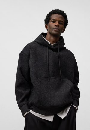 Felpa con cappuccio - grey melange