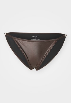 LOW WAIST BRIEFS - Spodní díl bikin - dark oak