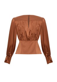 adL SHIRRED  - Camicetta - camel