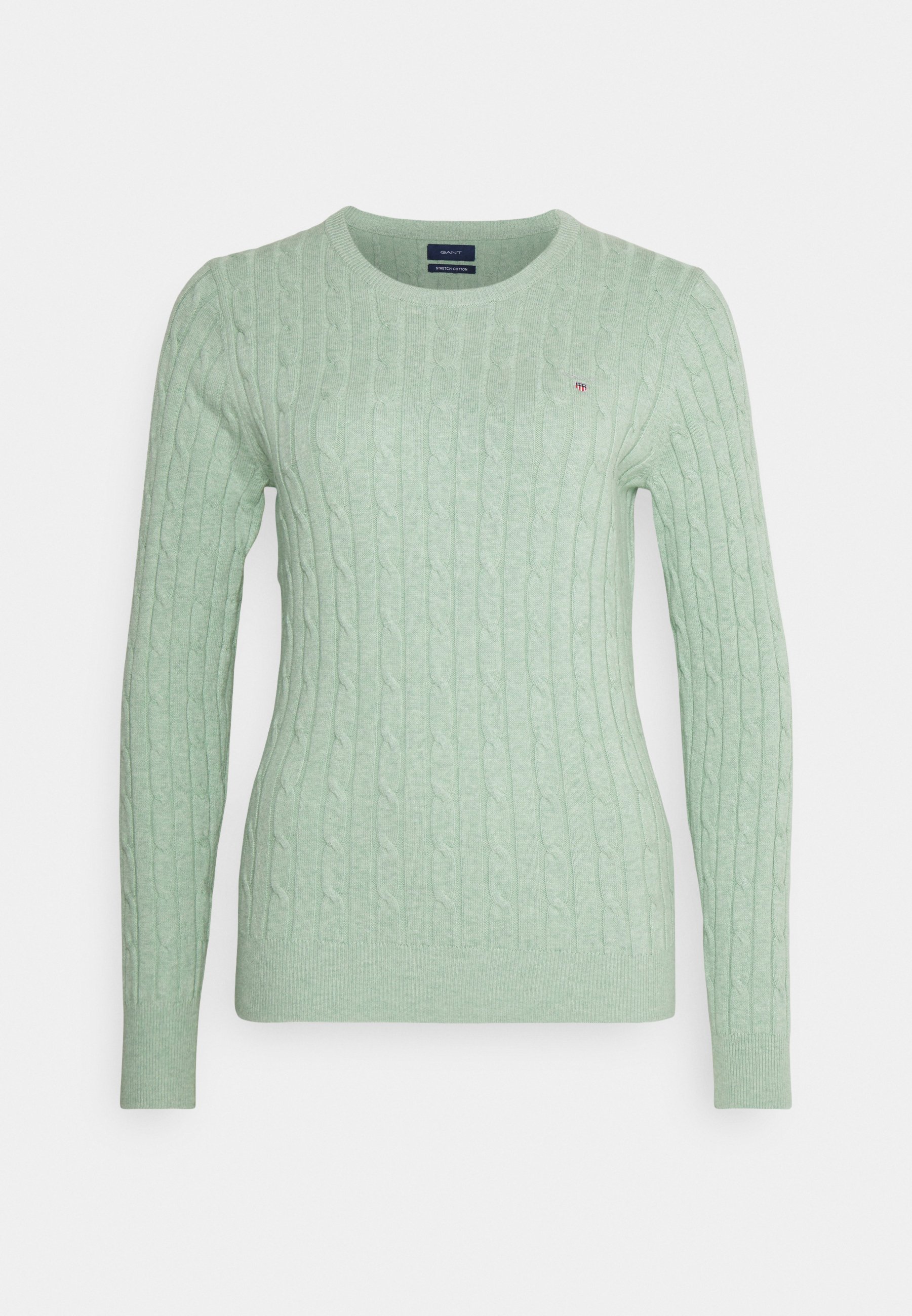GANT CABLE - Jumper - soft green 