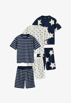 Next, 3 PACK SHORT - Pyjama - navy white stripe
