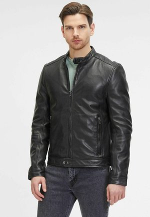 Leren jas - black