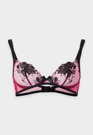 Agent Provocateur, ELVIE  - Balconette bra - pink/black