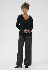 Cream MEZZINO - Gilet - pitch black