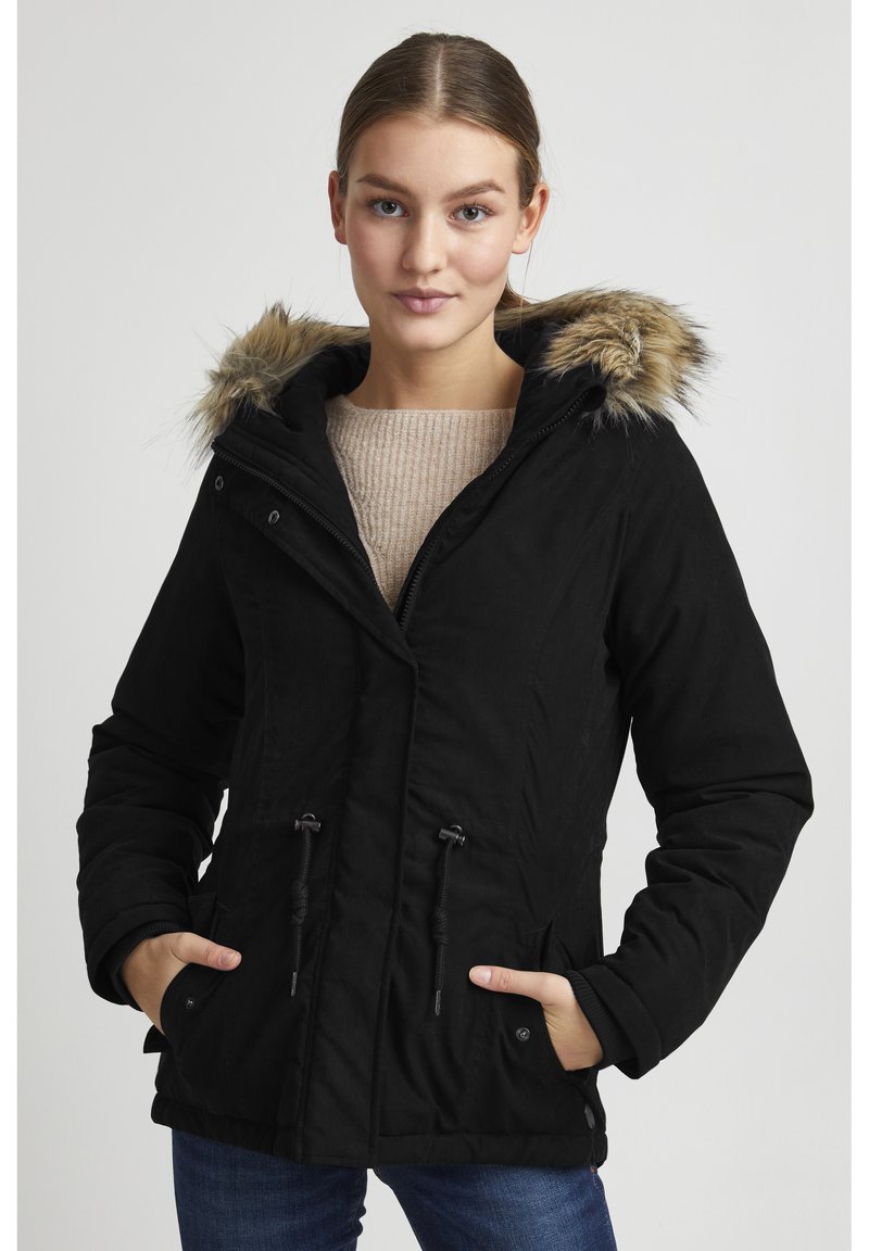 Damen Parkas | Oxmo OXLONA Wintermantel black/schwarz - MZ56496 Damen Parkas | Oxmo OXLONA Wintermantel black/schwarz - MZ56496