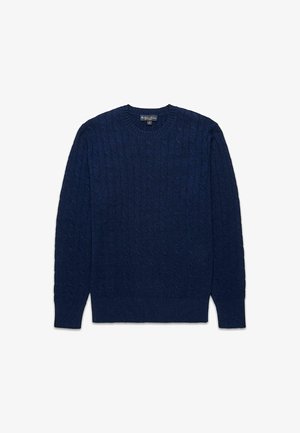CABLE CREWNECK - Jumper - blue intense