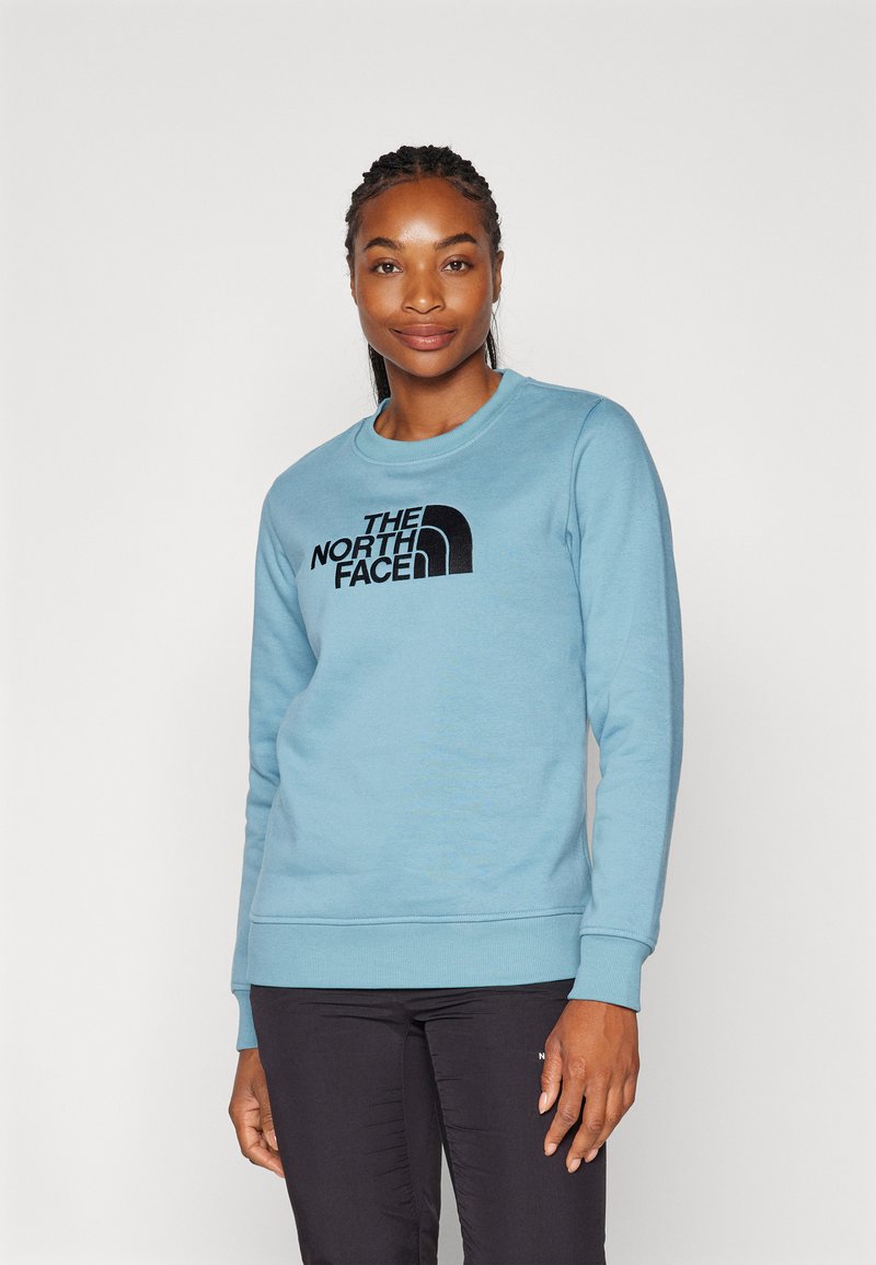 The North Face DREW PEAK CREW - Felpa - algae blue
