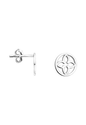 FLOWER CIRCLE - Øreringe - silver coloured