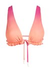 Haut de bikini - ombre hibiscus -carmelia