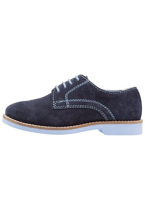 LEATHER - Veterschoenen - dark blue