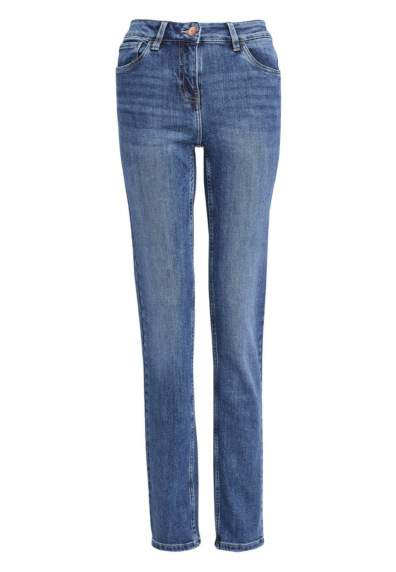Next Slim fit jeans blauw gemêleerd