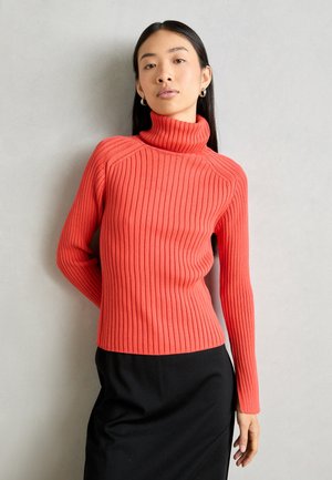 Marc O'Polo LONGSLEEVE TURTLE NECK - Pullover - poppy red