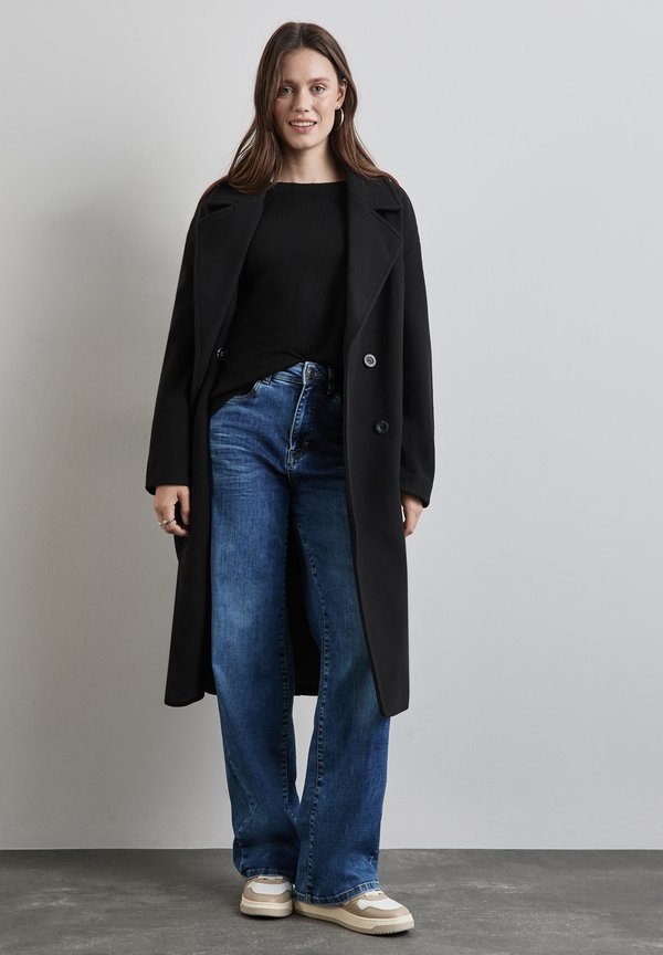 Klassischer Mantel - schwarz