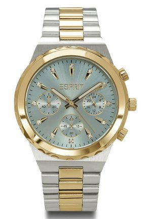 QUARZ - Chronograph - silber- und gelbgoldfarben