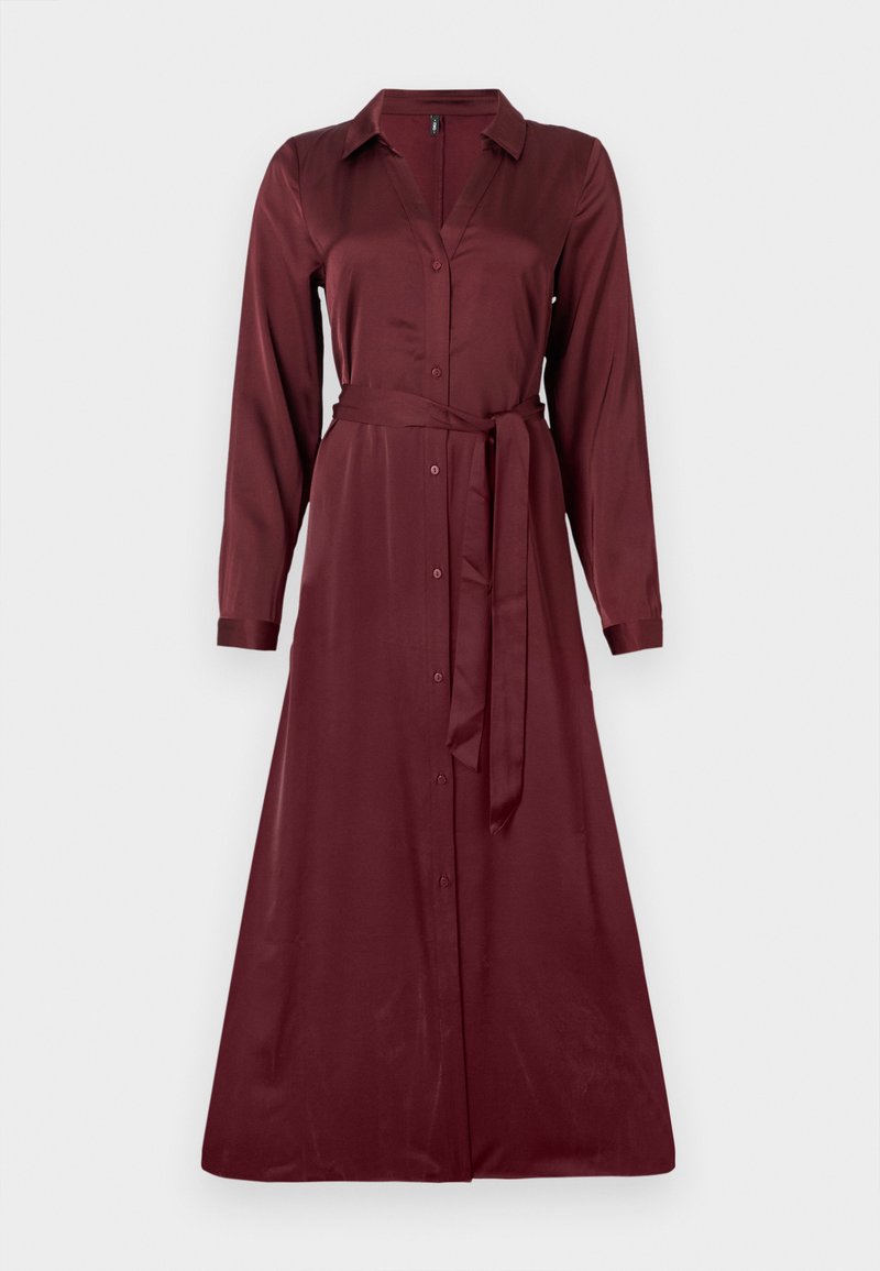 Only Maxi-jurk bordeauxrood