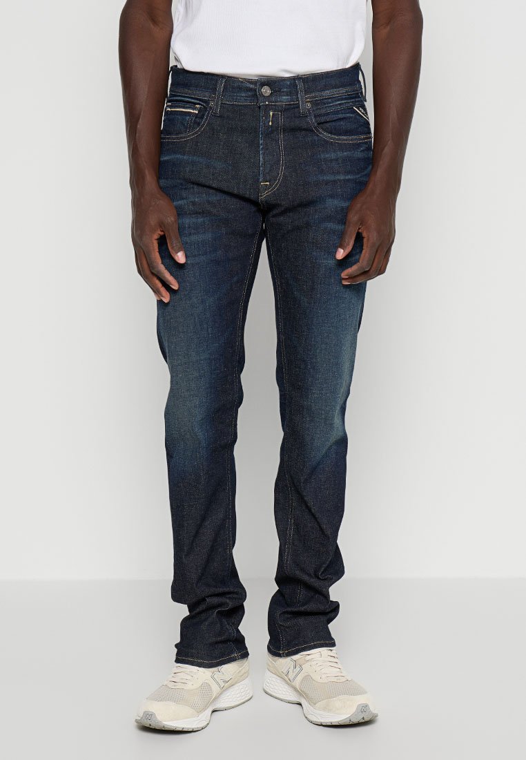 Replay Slim fit jeans donkerblauw Replay Slim fit jeans donkerblauw