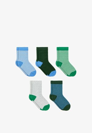 ARKET, UNISEX 5 PACK - Chaussettes - blue green grey