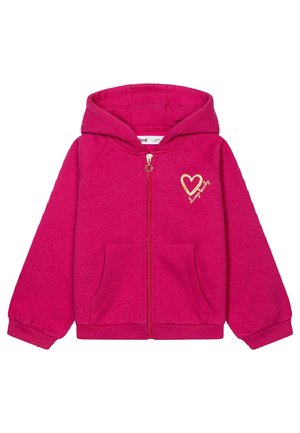 FRONT POCKETS AND HOODIE - Zip-up sweatshirt - pink