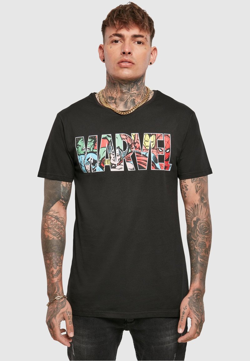 Marvel Vision Mono T-Shirt, Black, Small Uomo