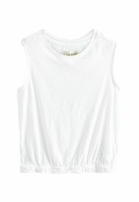SLEEVELESS DRAWSTRING - Viršus - white