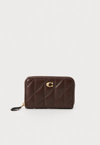 COACH QUILTED PILLOW ESSENTIAL SMALL ZIP AROUND CARD CASE - Portemonnee - maple/donkerbruin - Zalando.be