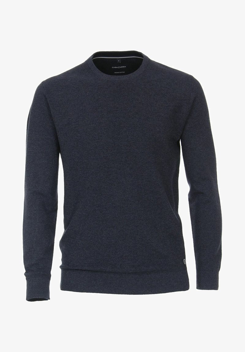 CASAMODA MIT O-AUSSCHNITT IN VERSCHIEDENEN FA - Strickpullover - blau