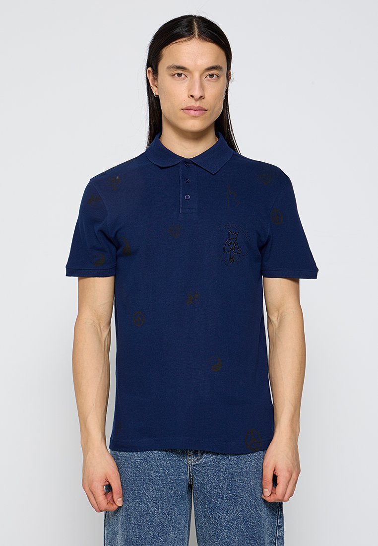 Desigual Poloshirt donkerblauw