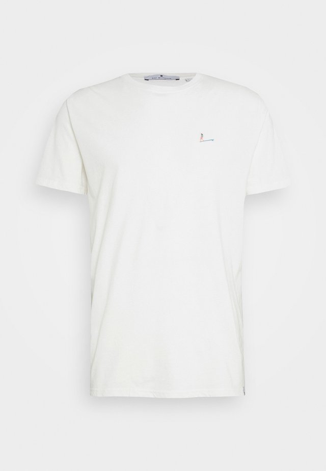 EMBROIDERY - Camiseta estampada - offwhite