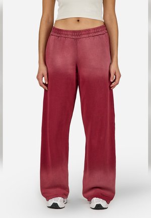 GELA - Pantalon de survêtement - sprayed burgundy red