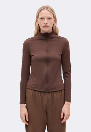 Even&Odd active by Zalando, TRAINING JACKET WITH FULL ZIP - Тренировъчно яке - dark brown