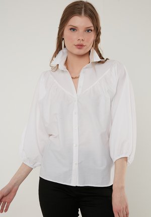 Button-down blouse - ecru