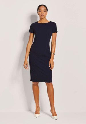 MIT KURZEN ÄRMELN - Shift dress - navy