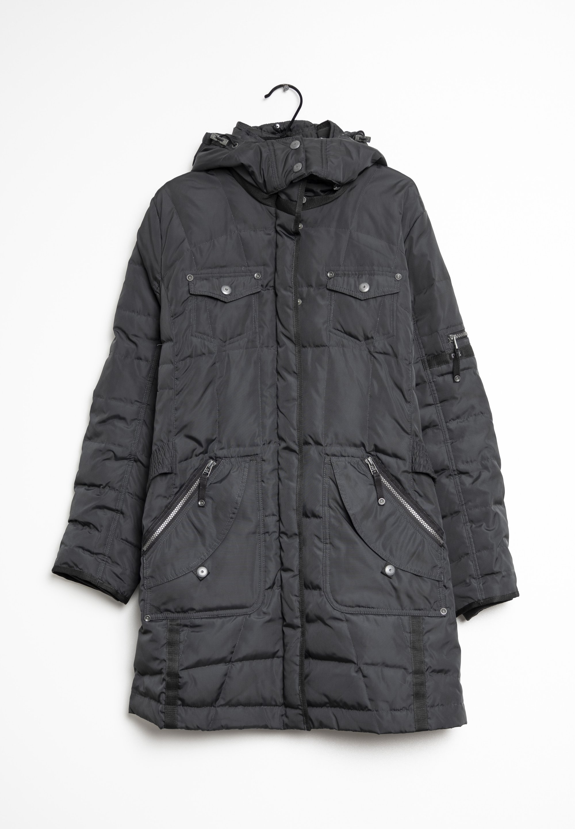 Jacket Cecil Parka Schwarz Kapuze Cecil Damen Jacke Schwarz Cecil