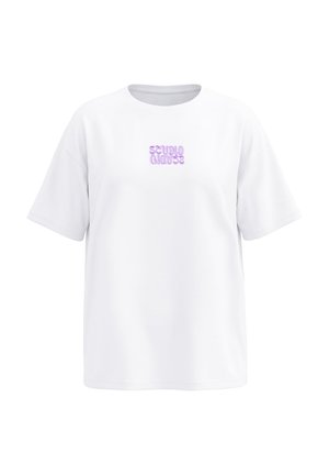 Studio Untold, T-SHIRT, OVERSIZE SHAPE, STICKEREI - Triko s potiskem - off-white