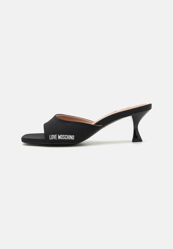 LOGO - Heeled mules