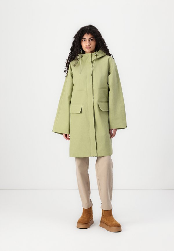 OBJJIVE WIDE RAIN COAT - Trenchcoat - mosstone