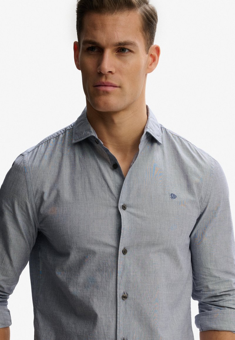 Chemise Superdry Cool - Taille L - Gris - Occasion Très Bon état - Modèle PN516