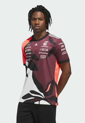 adidas Performance Print T-shirt - aurora ruby   turbo   off white