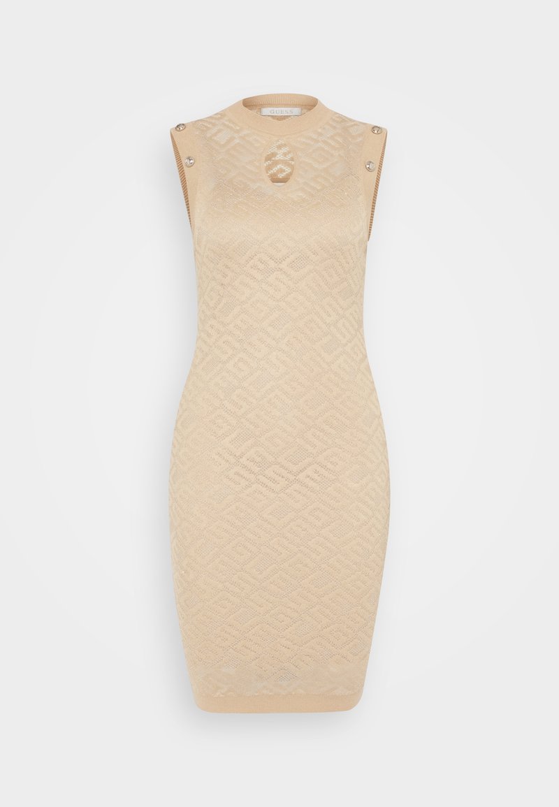 Guess Gebreide jurk taupe Guess Gebreide jurk taupe