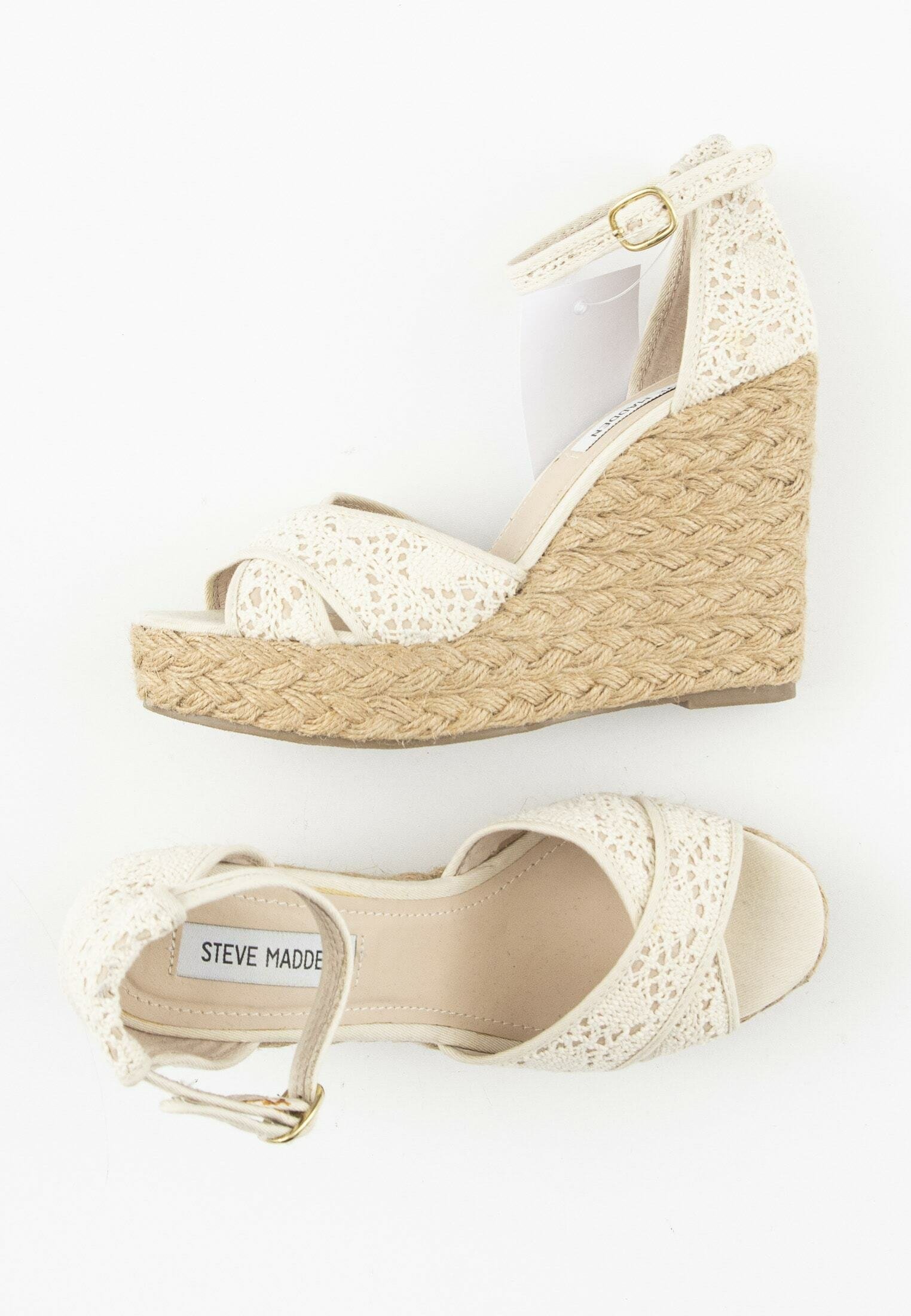 Steve Madden Sandalen met sleehak - beige/Beige - Zalando.nl