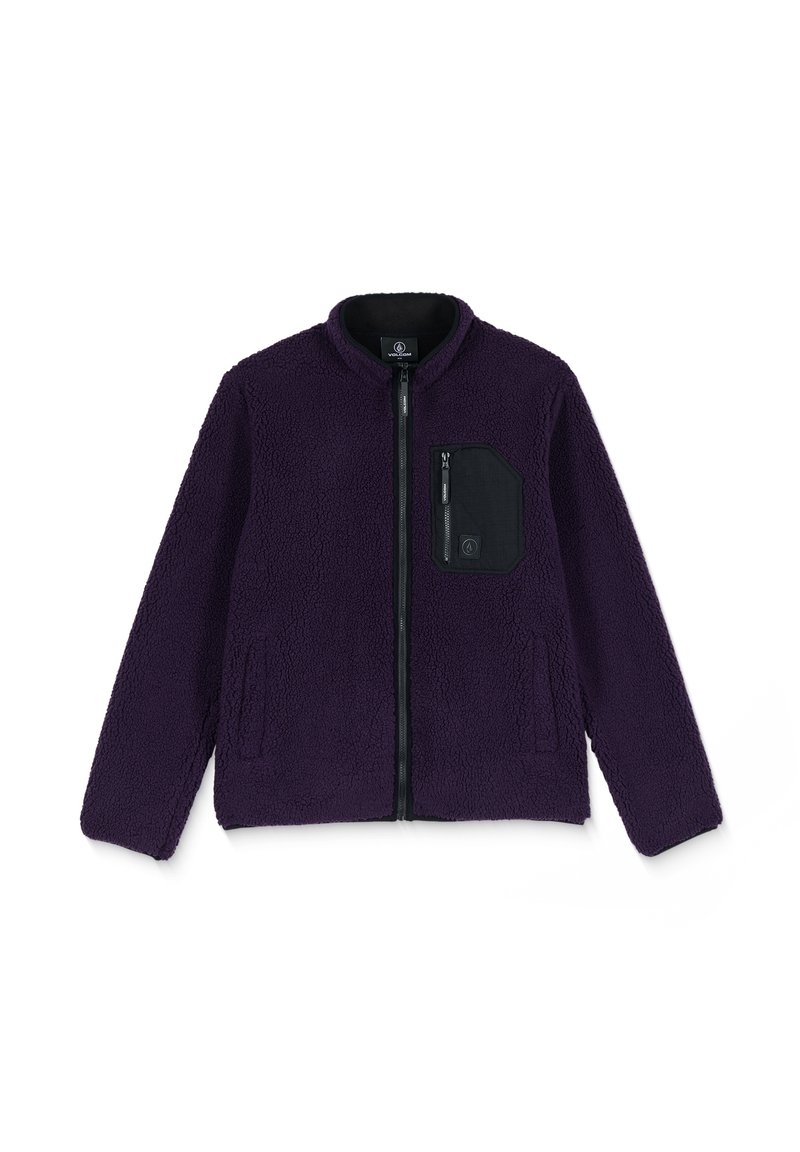 Volcom MUZZER FUZZAR - Fleecejacke - dark purple/dunkellila - Zalando