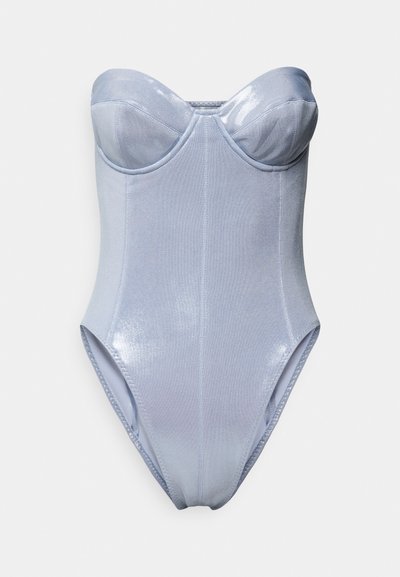 Norma Kamali CORSET MIO - Swimsuit - misty blue
