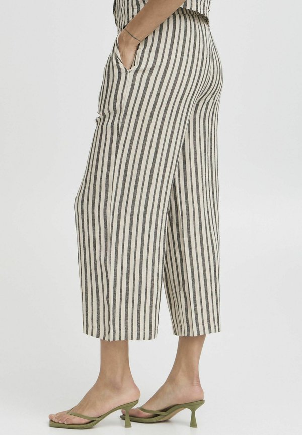 BYFalakka - Trousers - rainy day stripe mix3