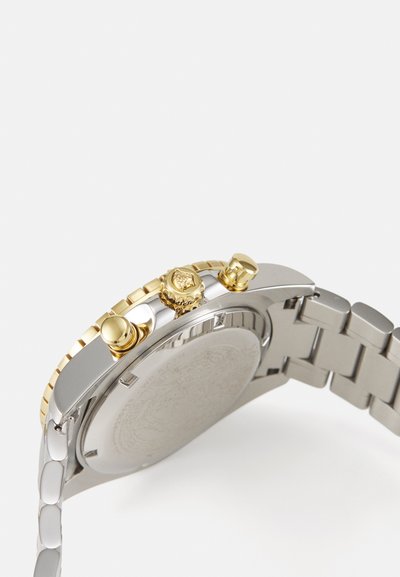 Versace CHRONO X - Chronografické hodinky - silver-coloured/gold-coloured