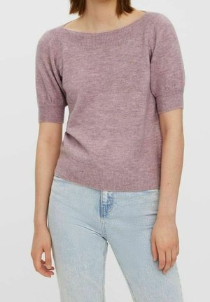 Strickpullover - mottled pink