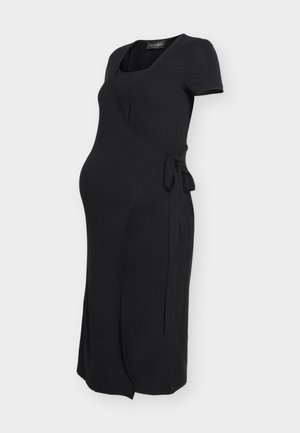 Anna Field MAMA, MAMA NURSING WRAP MIDI DRESS - Robe de jour - black