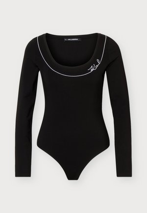 KARL LAGERFELD, EXCLUSIVE BODYSUIT - T-shirt à manches longues - black