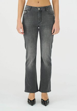 JOHANNA KICK WASH LONDON GREY - Flared-farkut - grey
