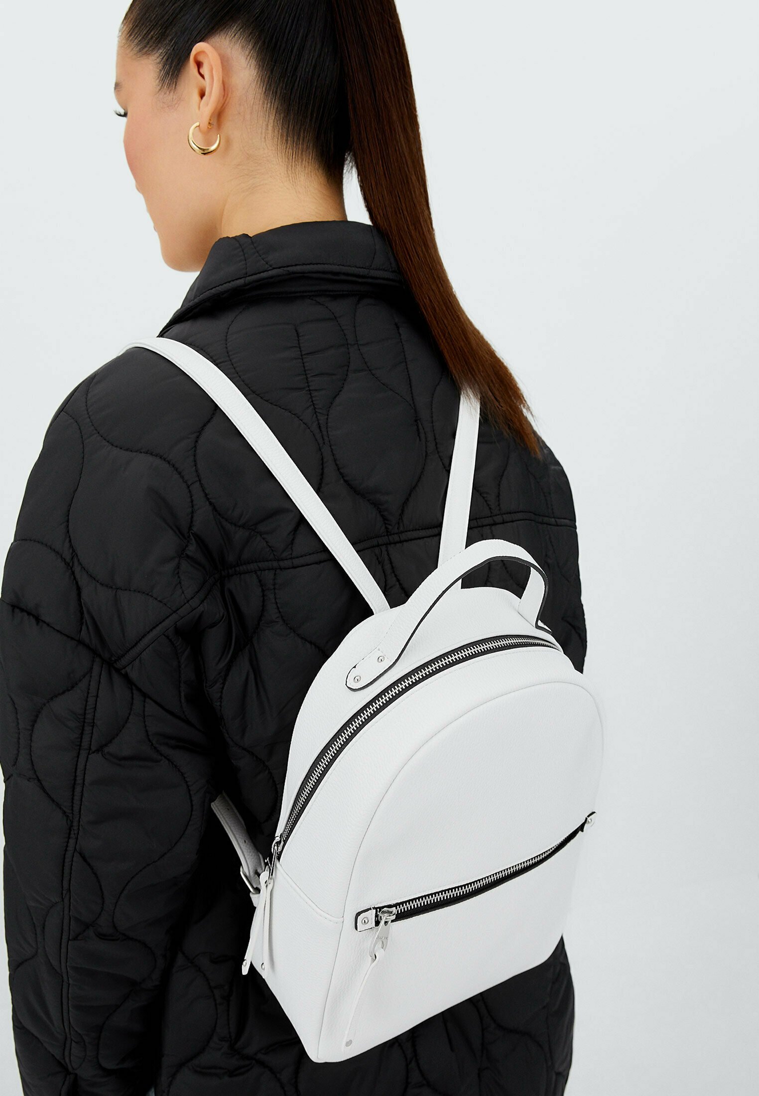 Stradivarius MIT REISSVERSCHLUSS - Zaino - white/bianco - Zalando.it