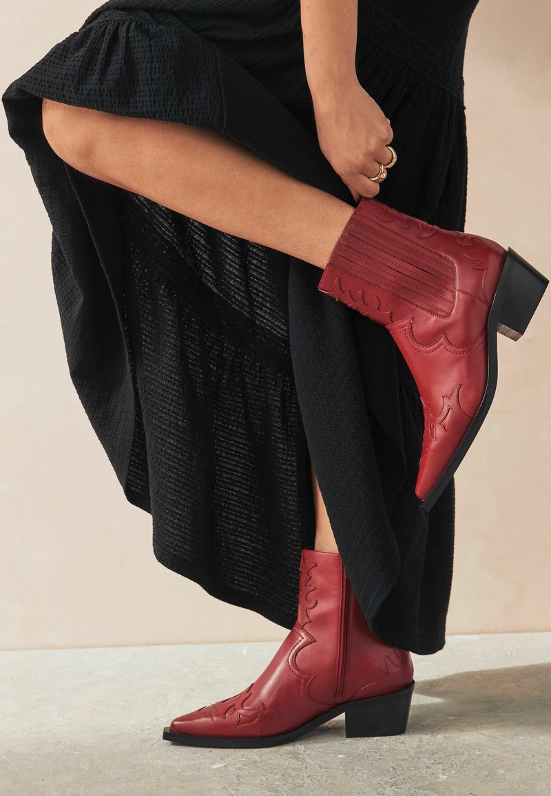Next REGULAR FIT - Bottines de cowboy / motard - red